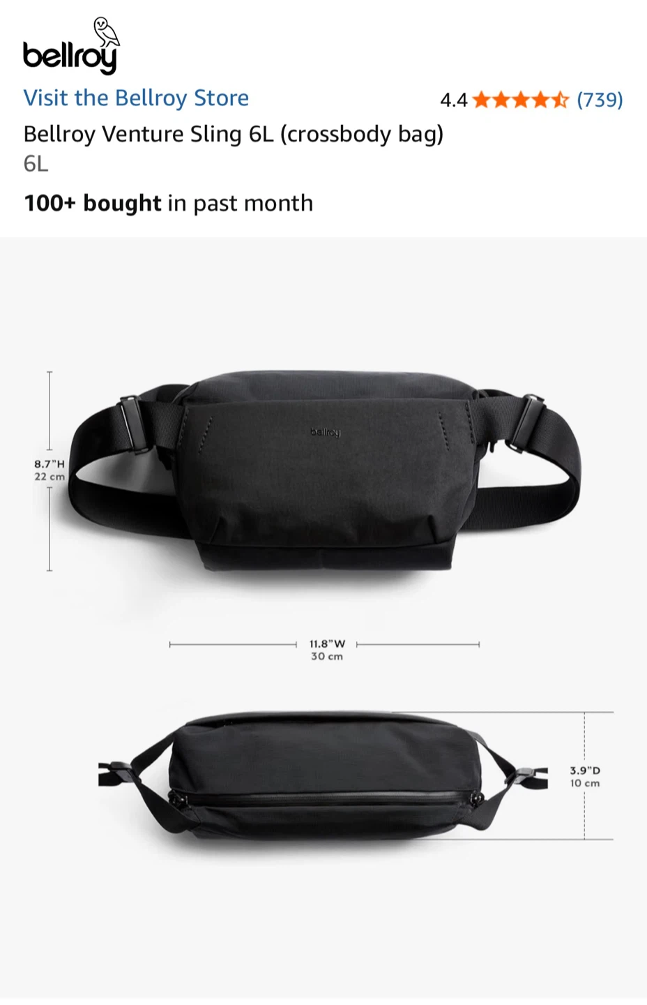 Bellroy venture sling (crossbody bag) - photo 3