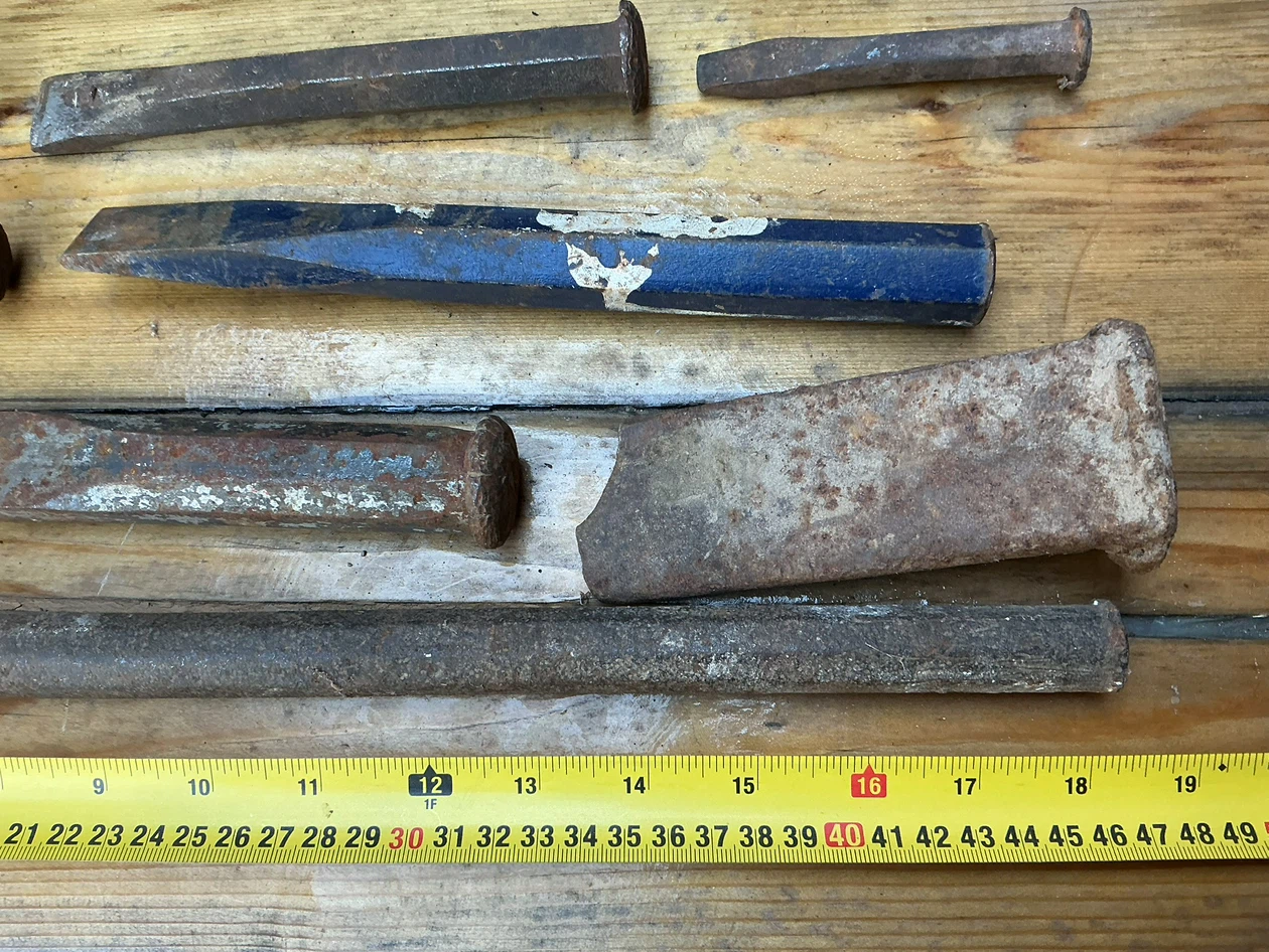Assorted Metal Cold Chisels and Masonry Tools - photo 5