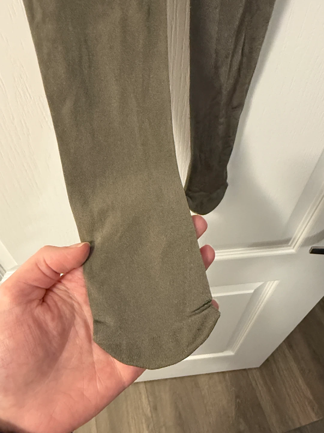 Olive Green Tights leggings business casual fall - photo 4