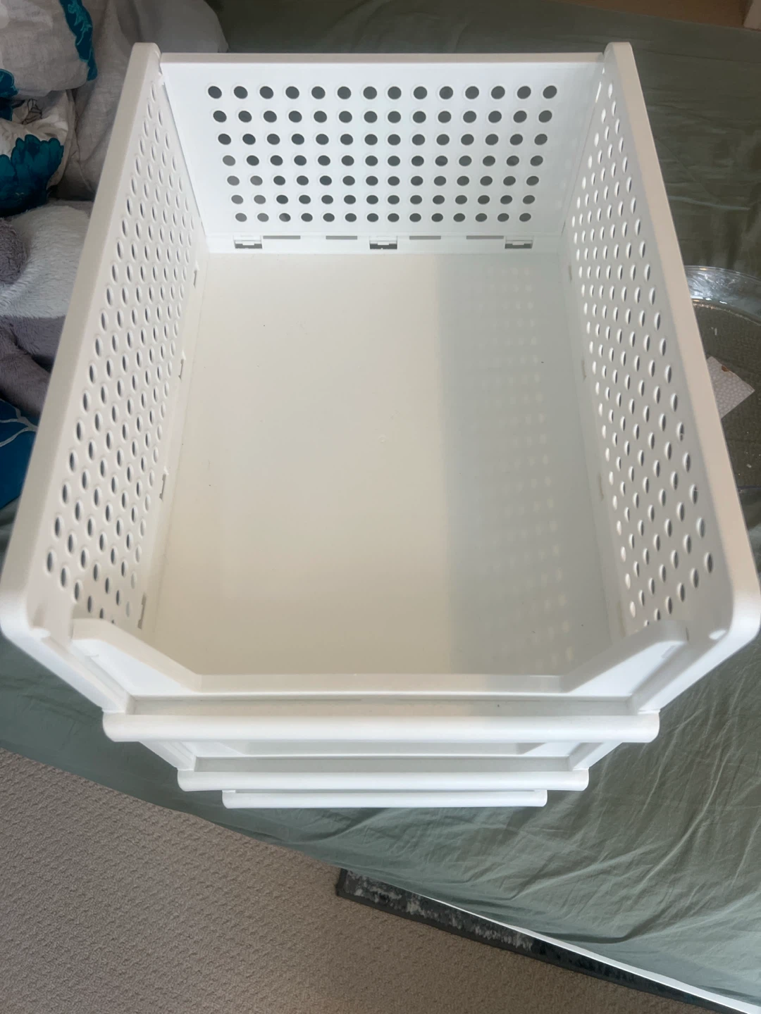3-Tier Stackable Plastic Storage Bins - photo 2