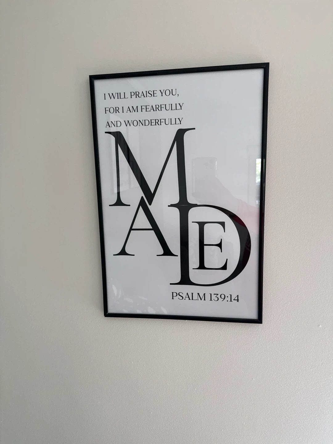 Psalm 139:14 Framed Wall Art