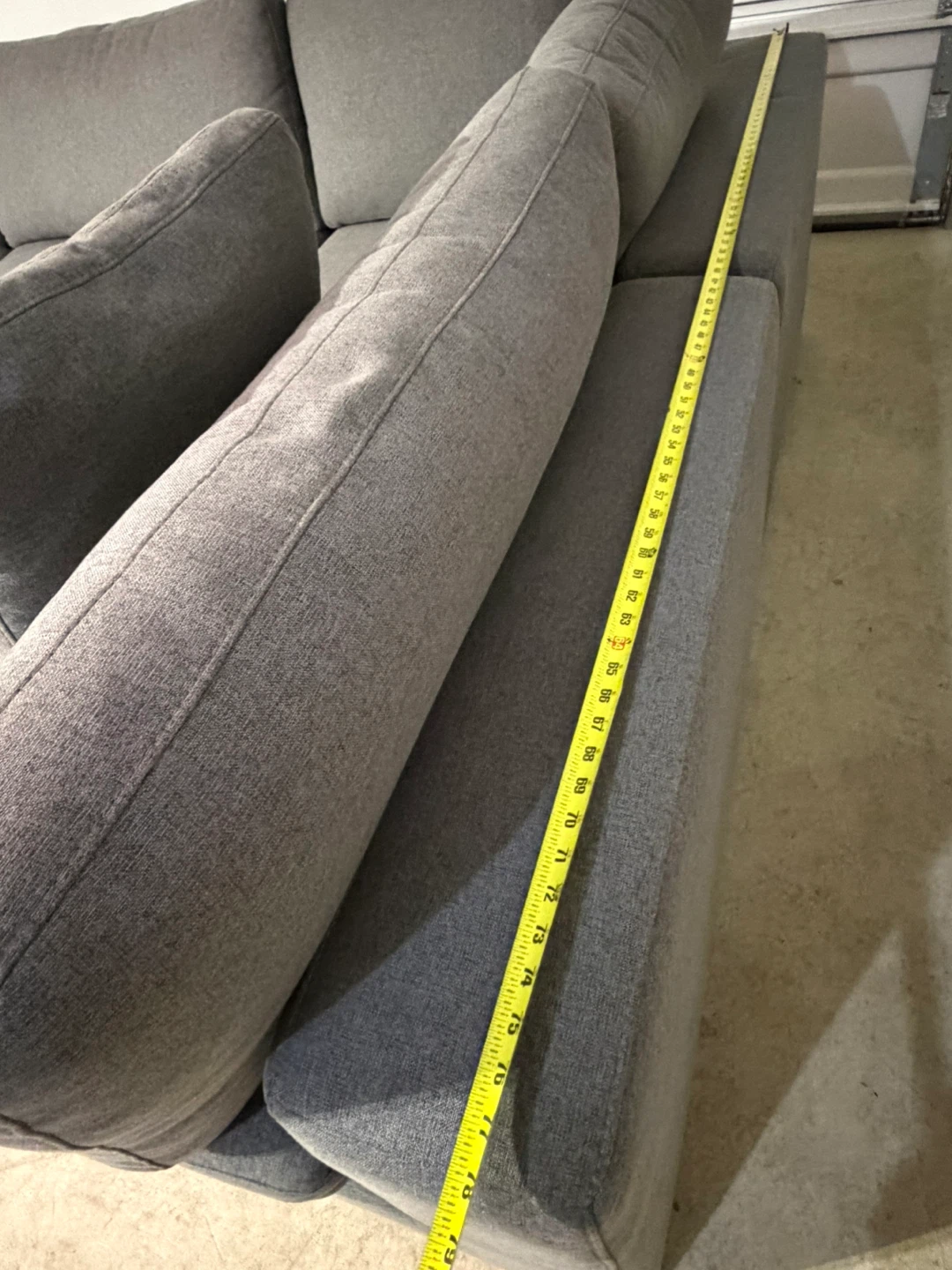 Dark grey modular sectional sofa with ottoman - photo 4