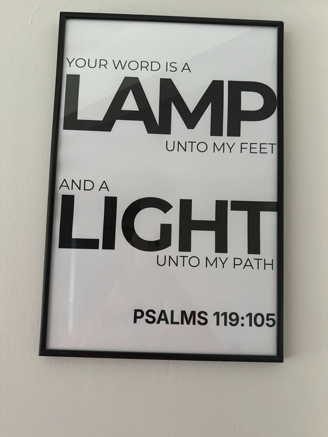 Psalms 119:105 Framed Wall Art