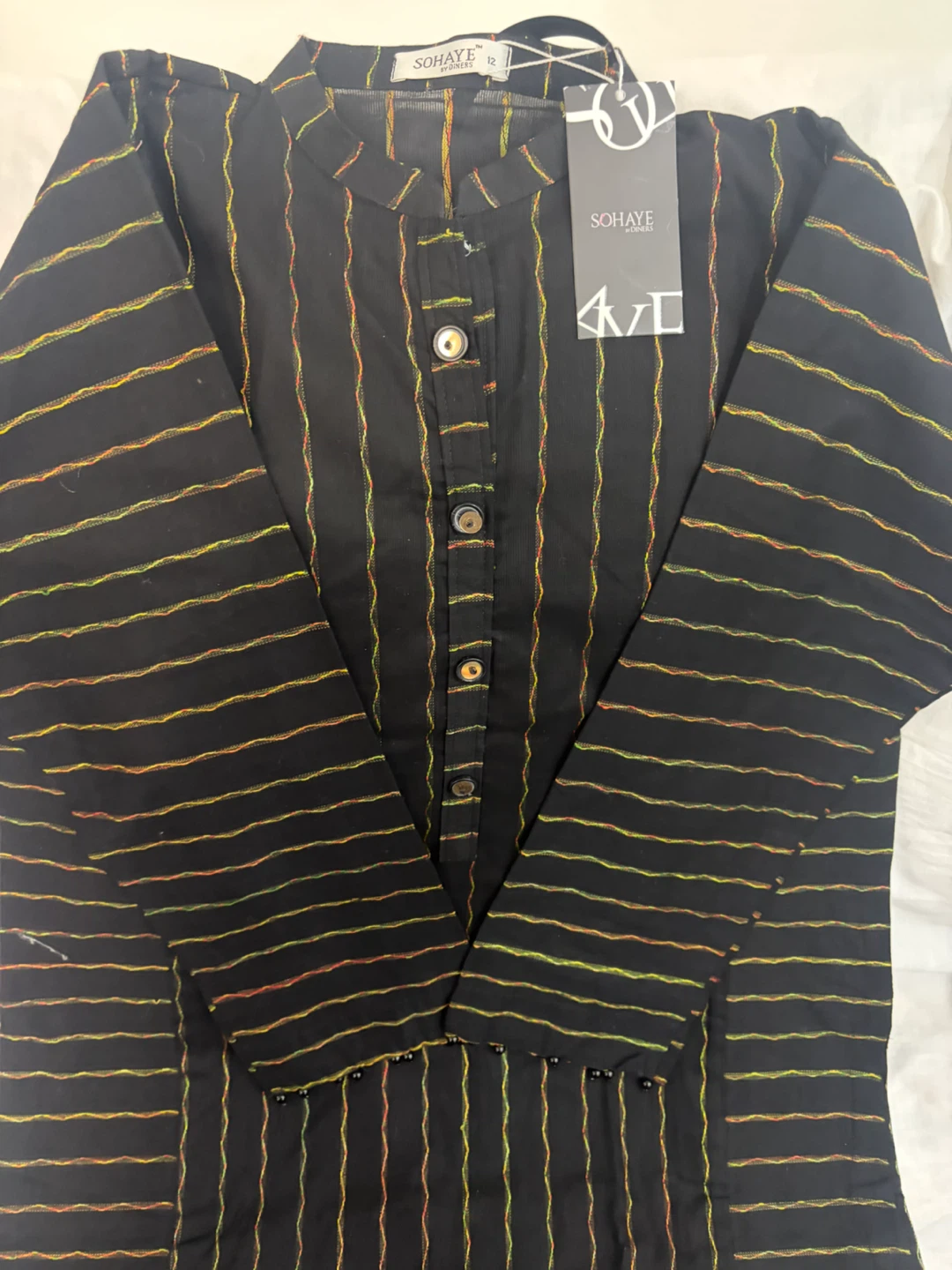 Sohaye by Diners Striped Kurti