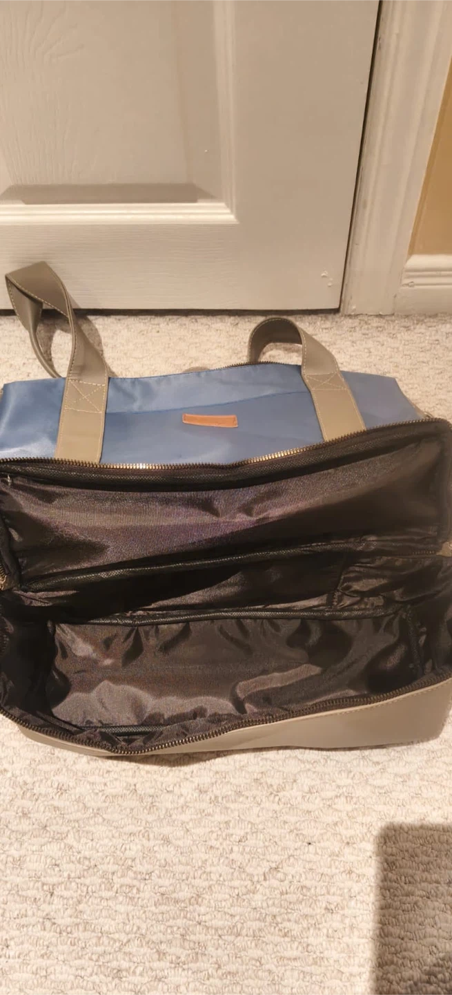 Elegance Blue and Tan Tote Bag - photo 3