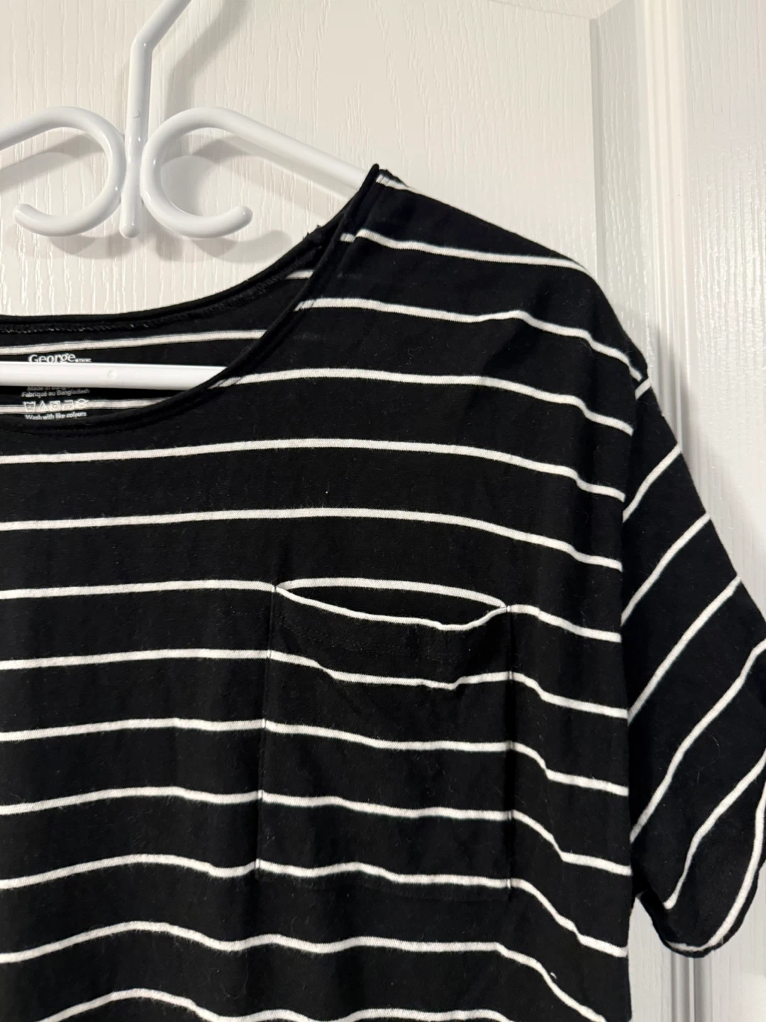 George Black and White Striped Pocket T-Shirt - photo 2