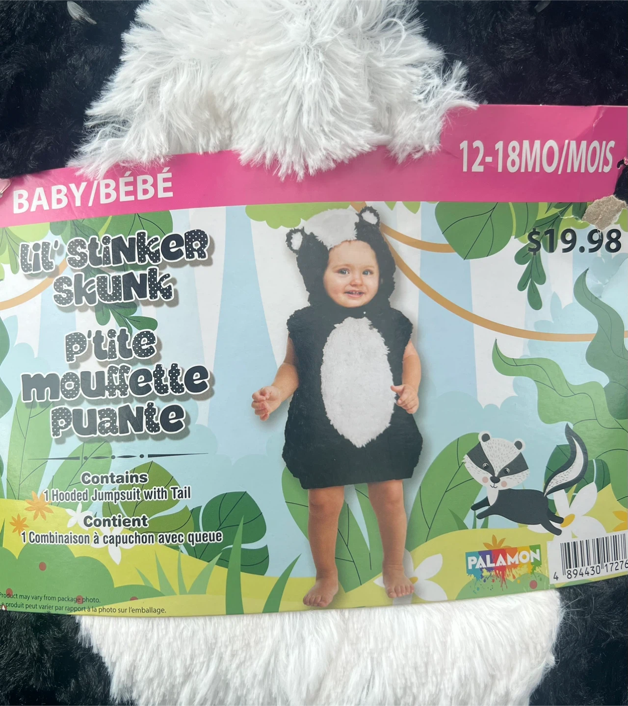 Palamon Lil' Stinker Skunk Costume 12-18 Months - photo 2