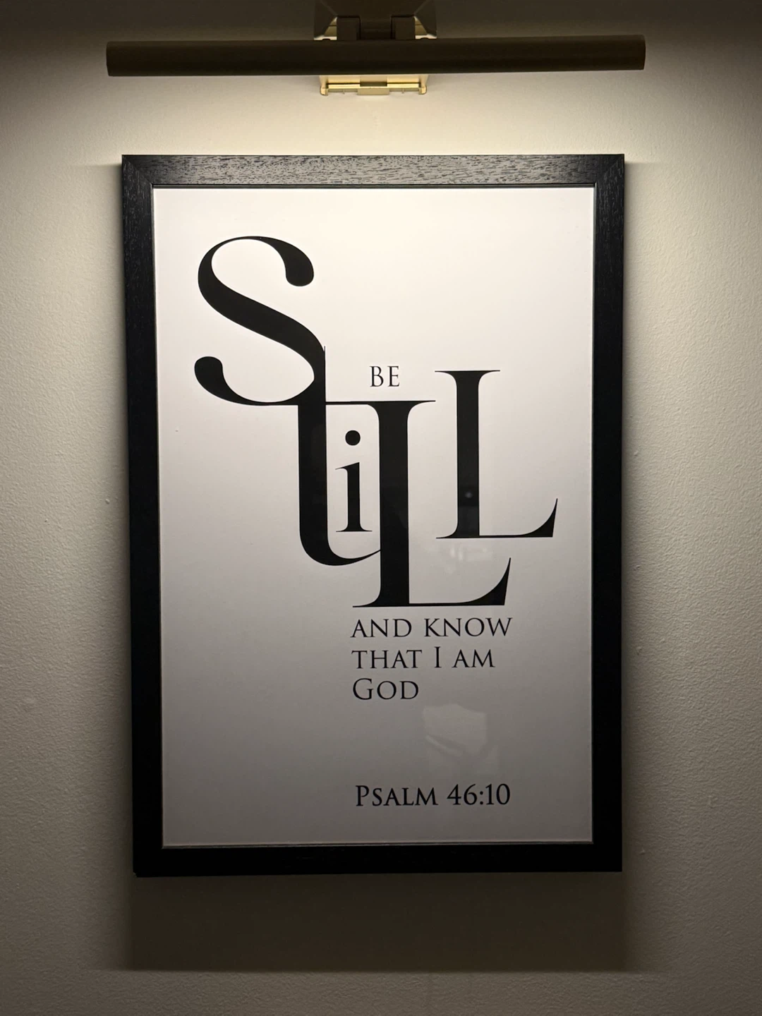 Psalm 46:10 Be Still Framed Wall Art