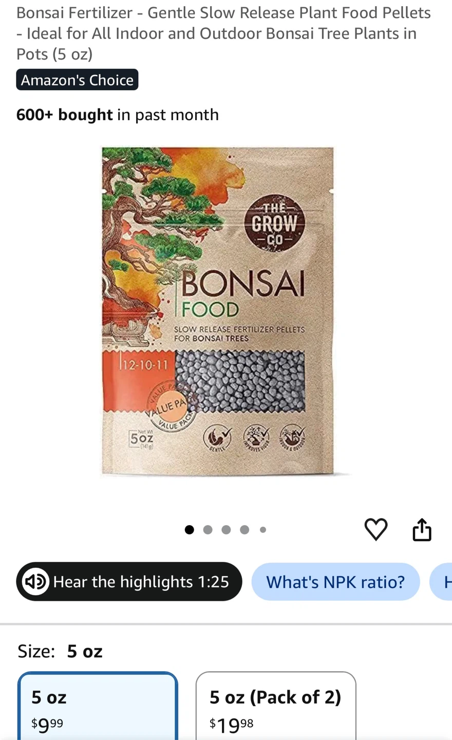 The grow bonsai fertilizer - photo 3