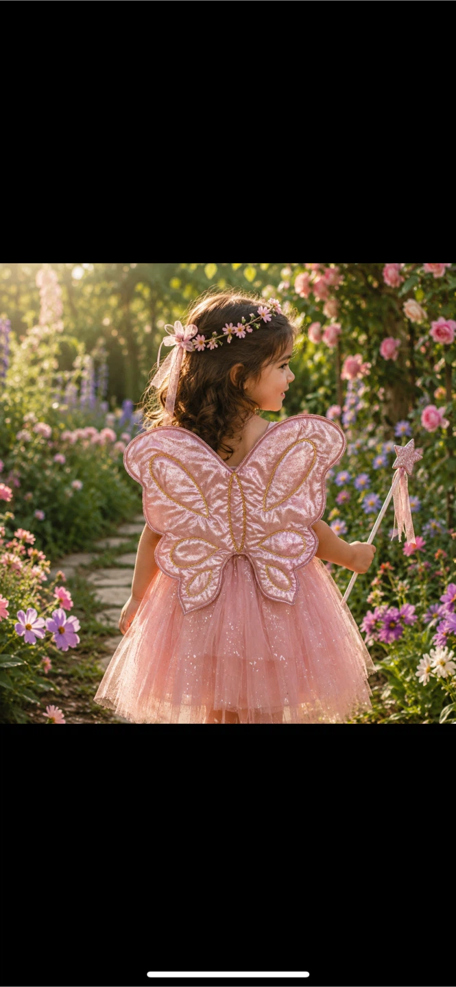 Pink Butterfly Fairy Wings costume - photo 4