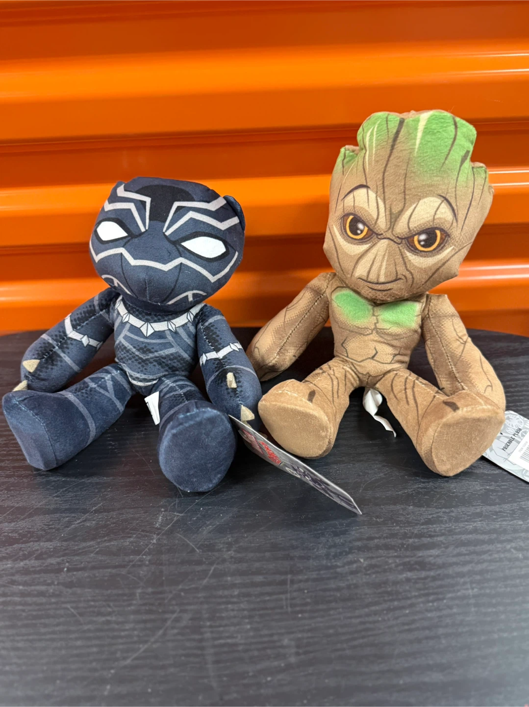 Marvel Black Panther and Groot Posable Plush Set