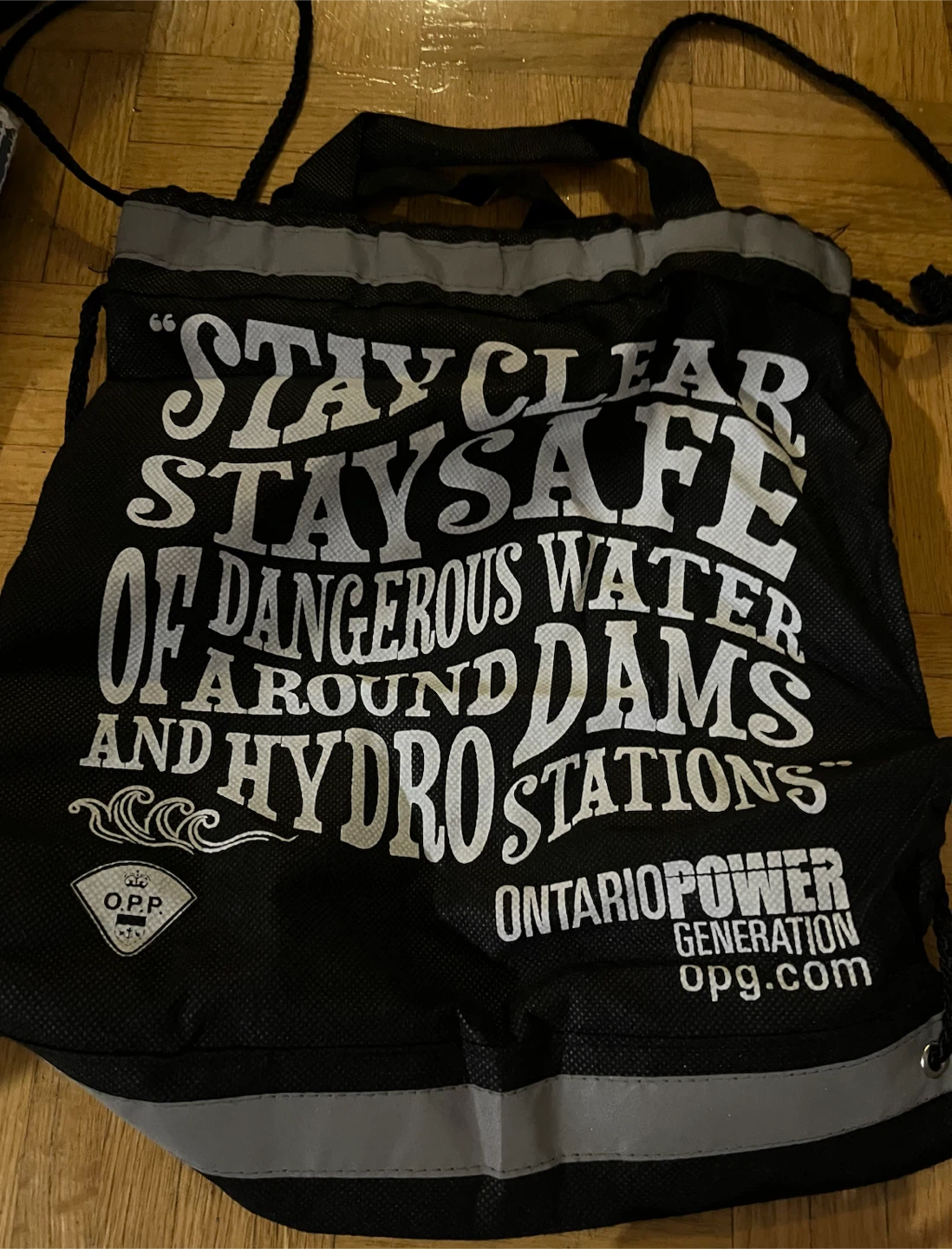 Black Drawstring Bag