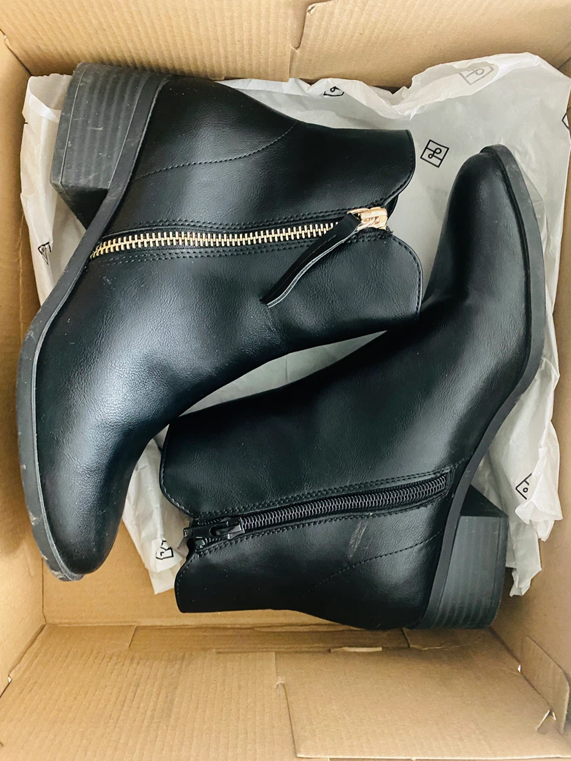 Call It Spring Black Ankle Boots US 7.5