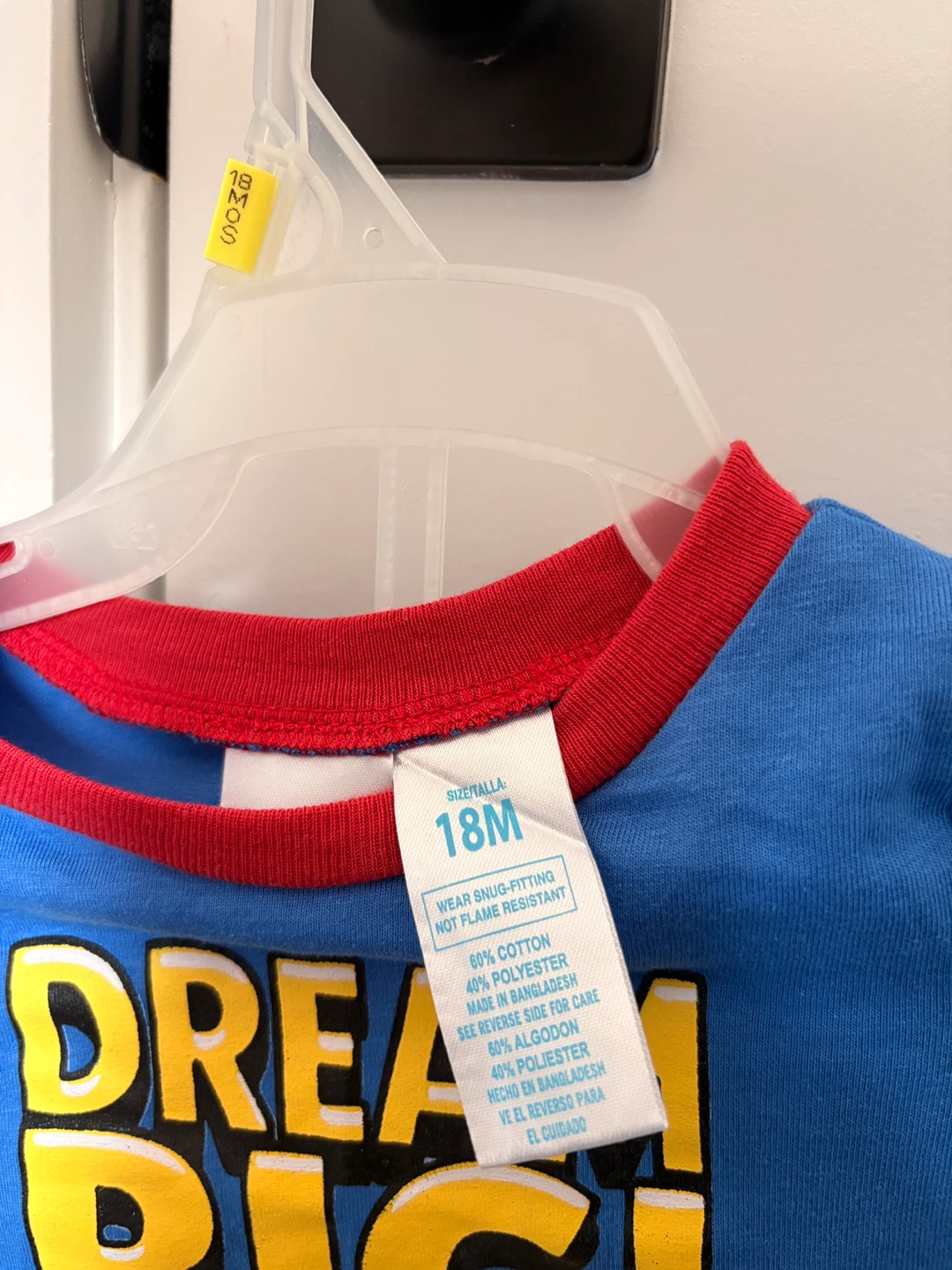 Toddler Boys Dream Big Pajama Set 18M - photo 2