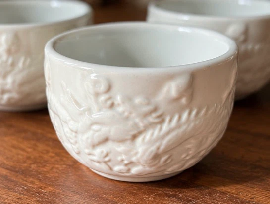 White Dragon Ceramic Tea Set - photo 3