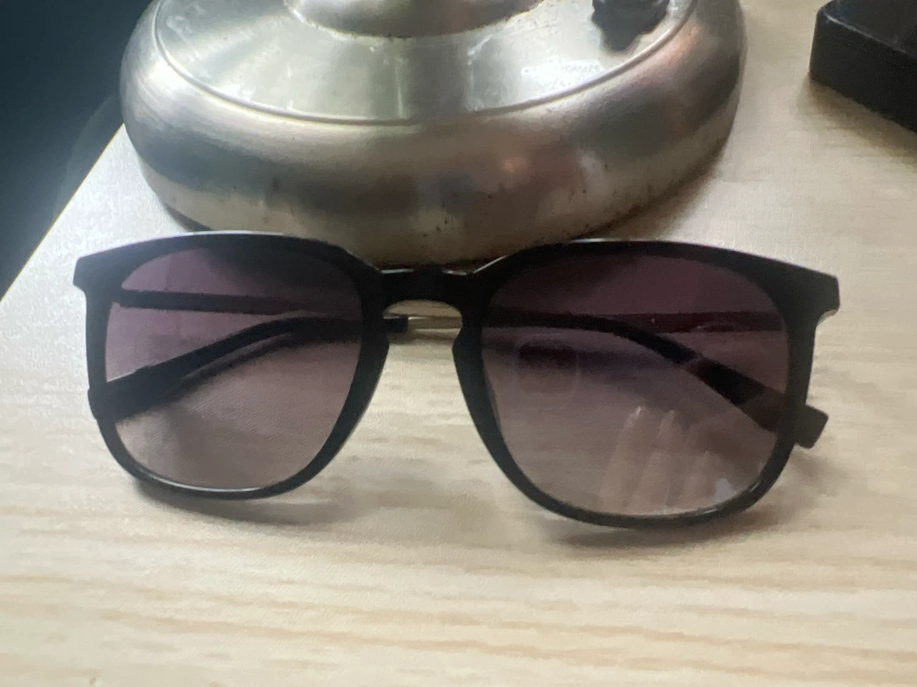 Black frame sunglasses