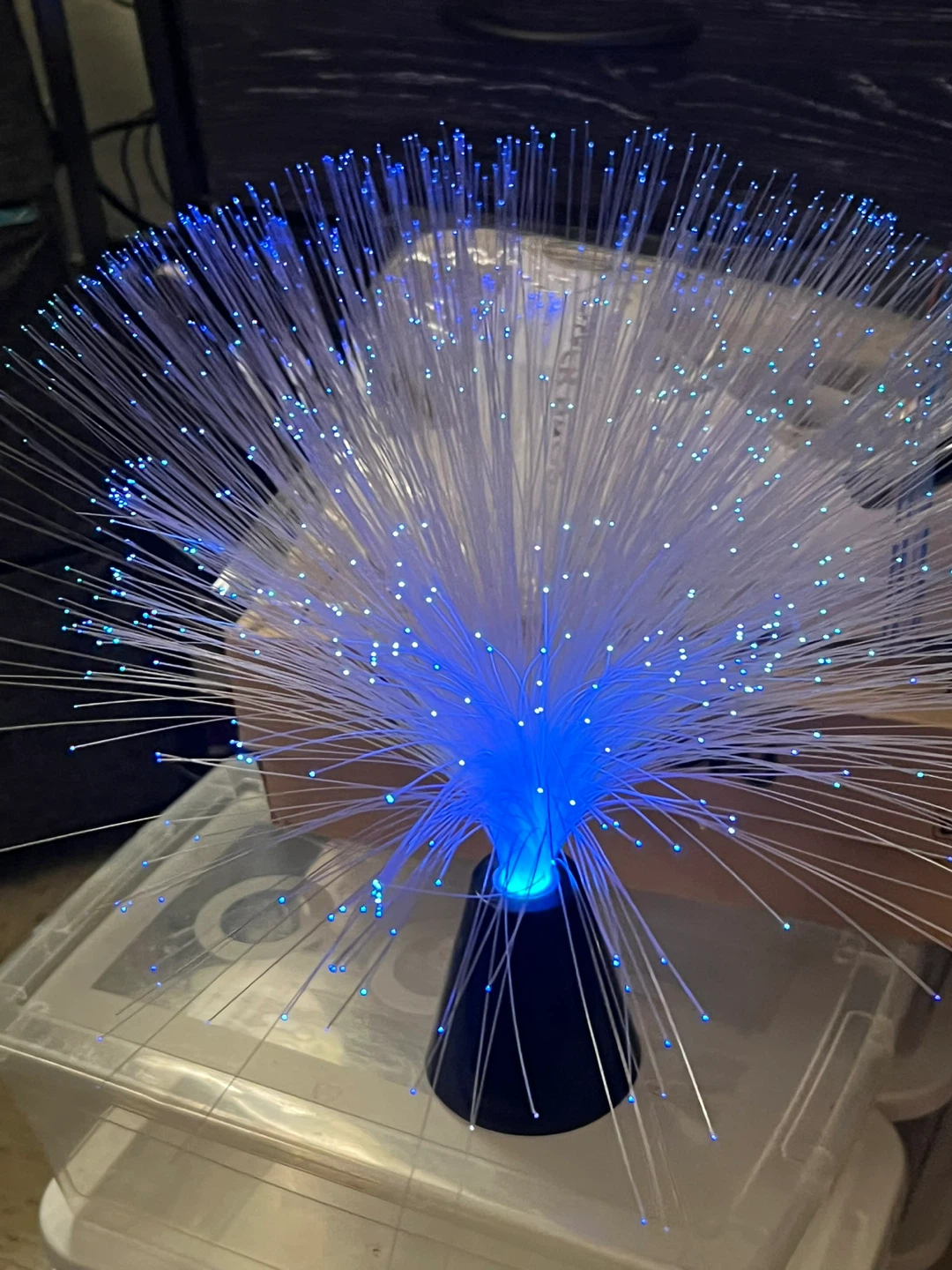 Color-Changing Fiber Optic Lamp