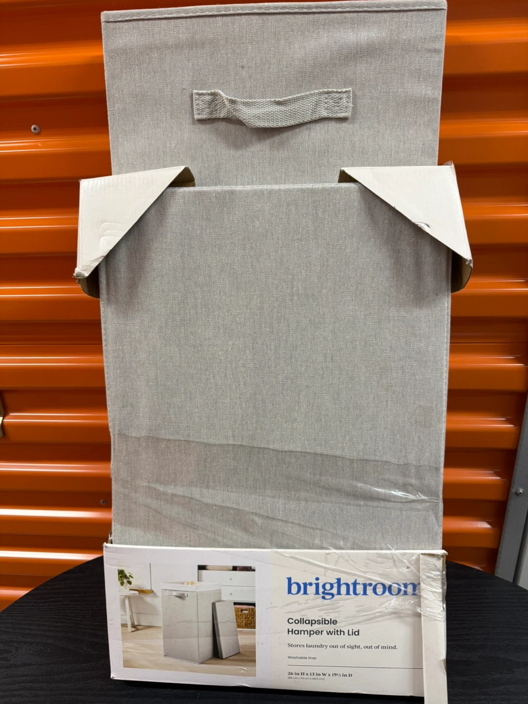 Brightroom Collapsible Hamper with Lid