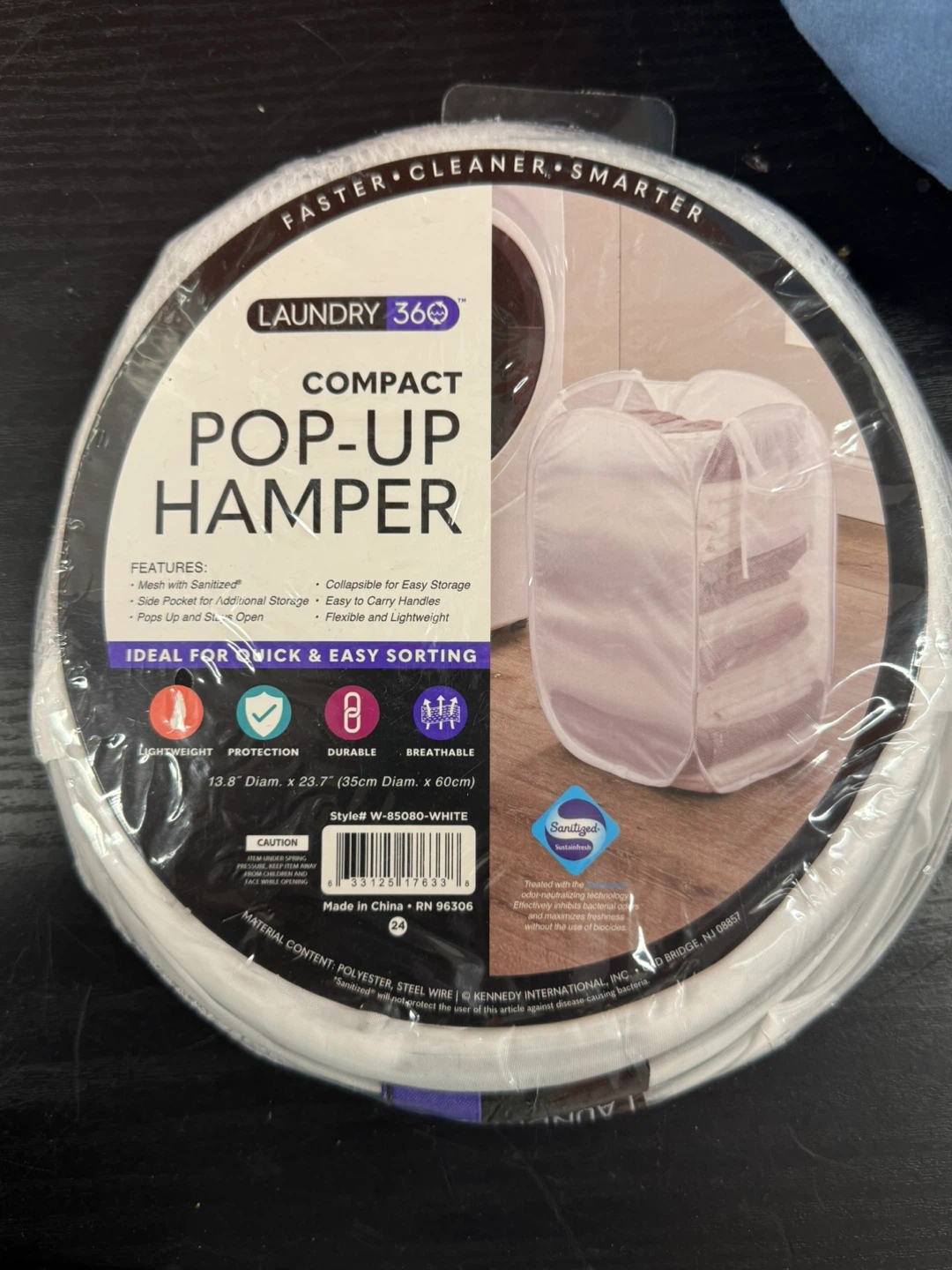 Laundry 360 Compact Pop-Up Hamper