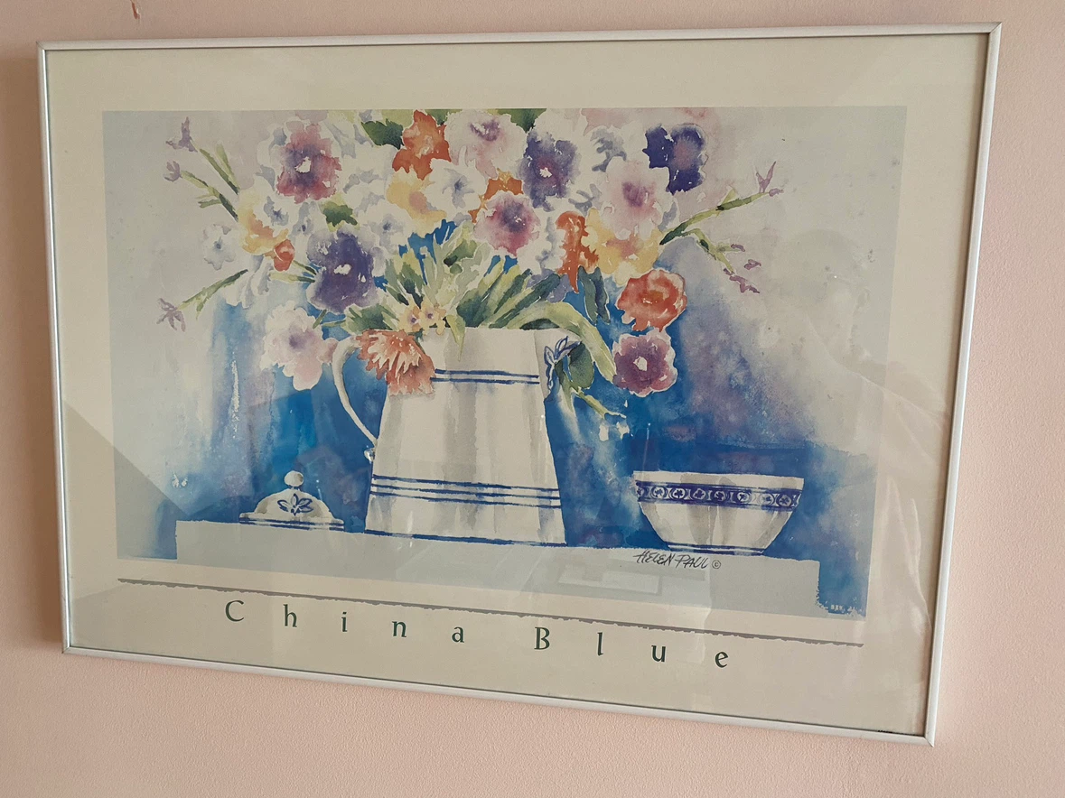 Framed art - Helen Paul China Blue Framed Print - photo 3