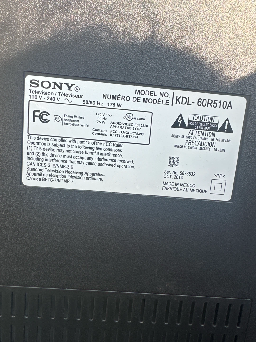 Sony Bravia 60 inch TV KDL-60R510A smart tv - photo 3