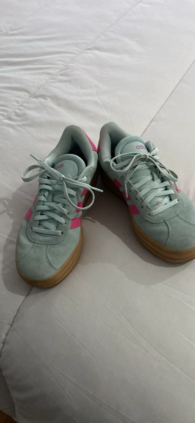 Adidas Suede Sneakers Mint and Pink