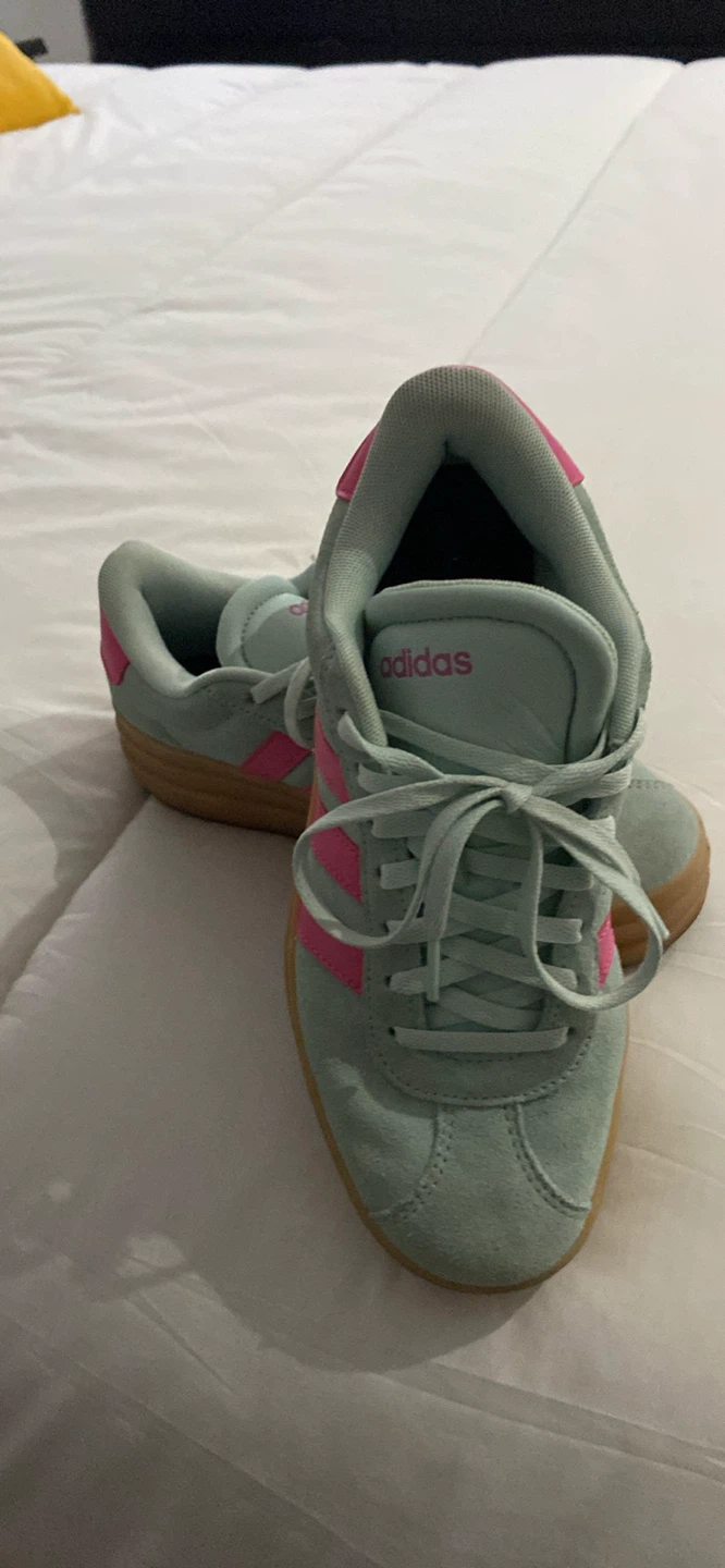 Adidas Suede Sneakers Mint and Pink - photo 2