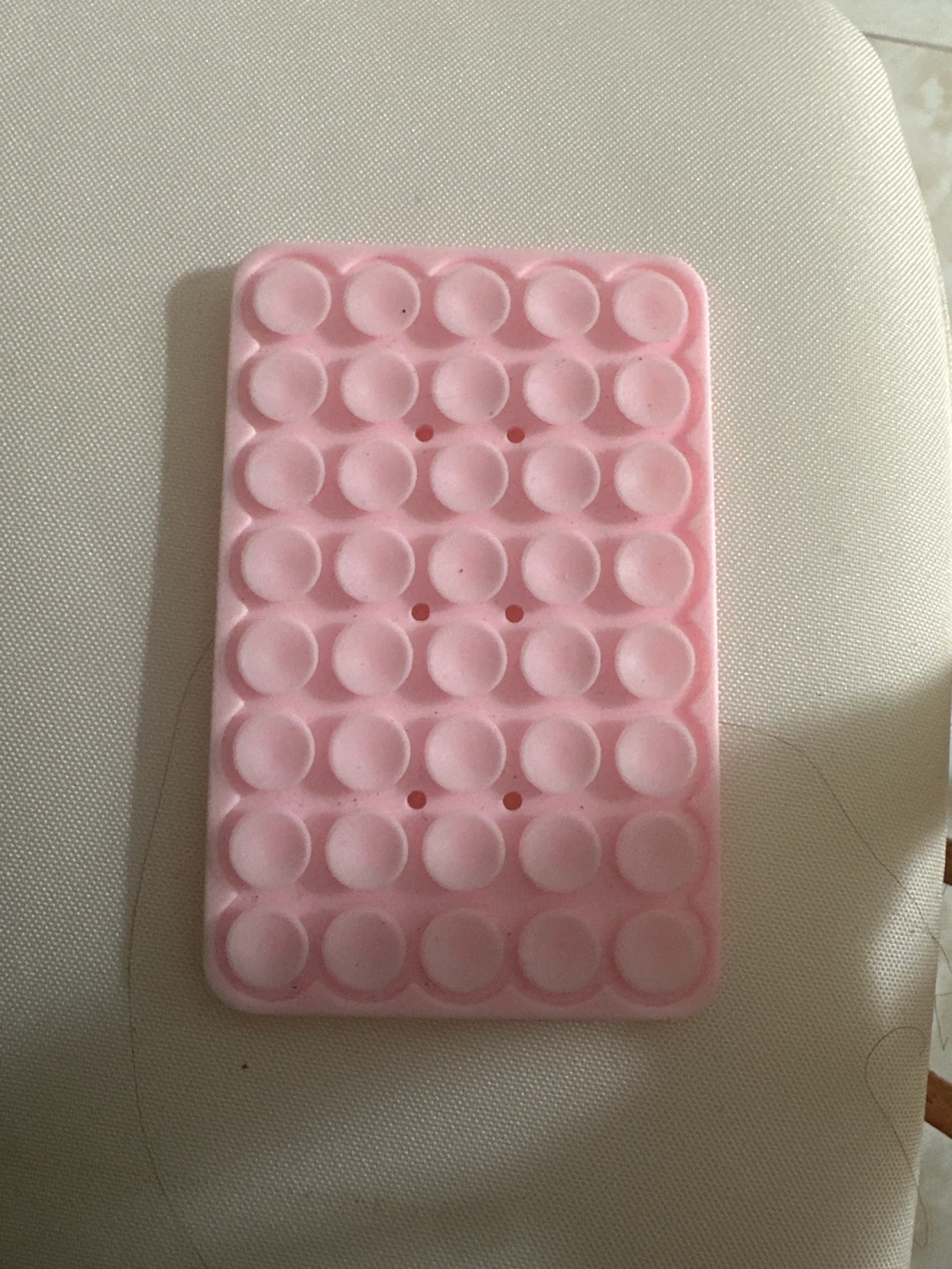 Pink Silicone Shower Soap Mat