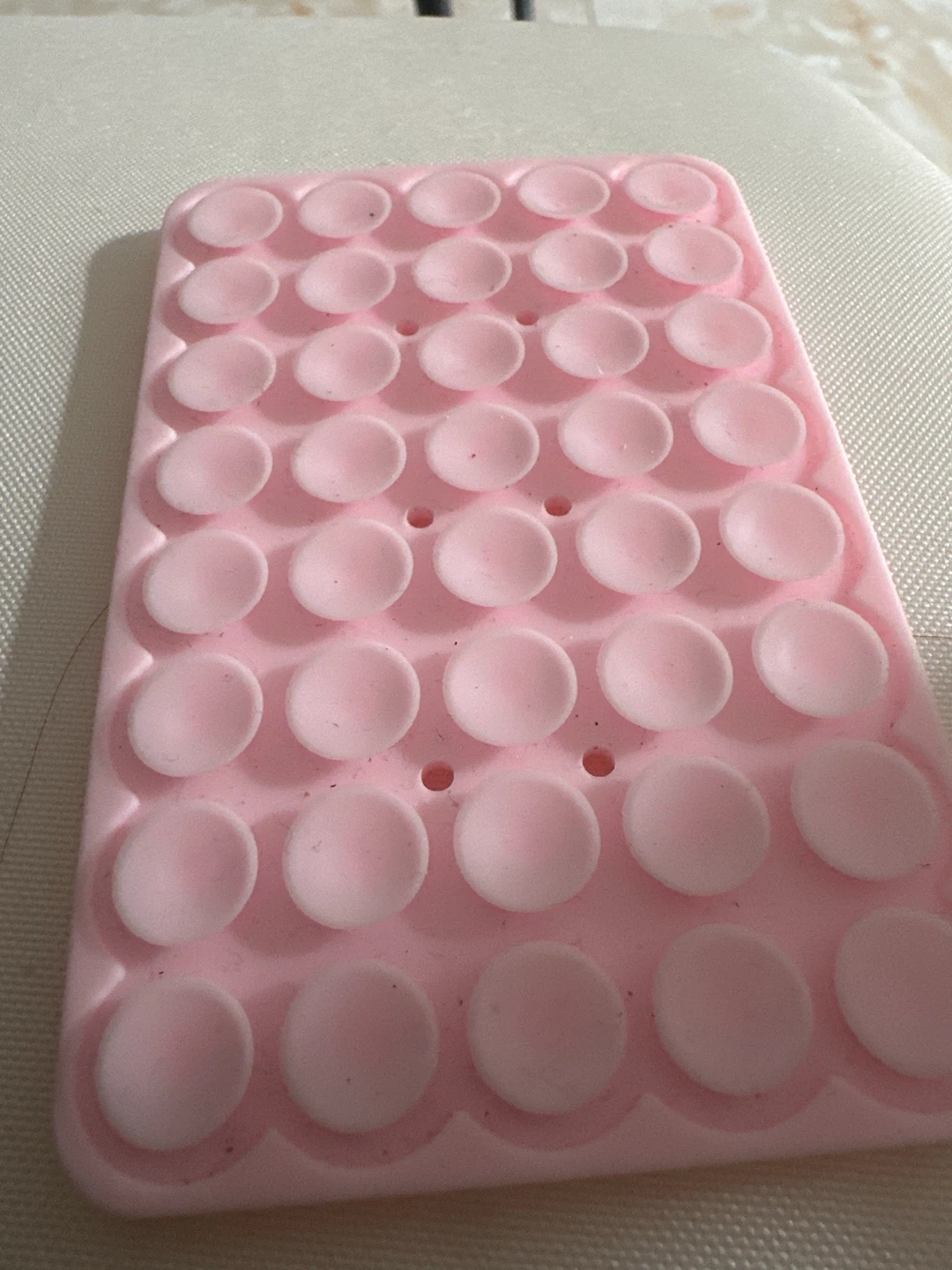 Pink Silicone Shower Soap Mat - photo 2