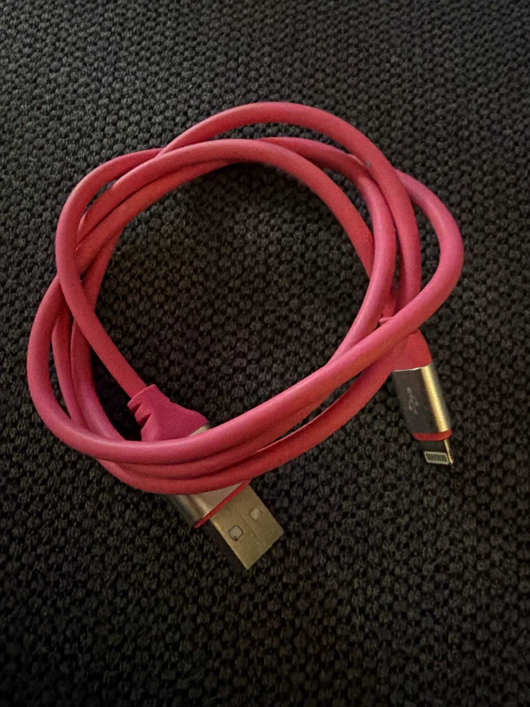 Pink USB to Lightning Charging Cable