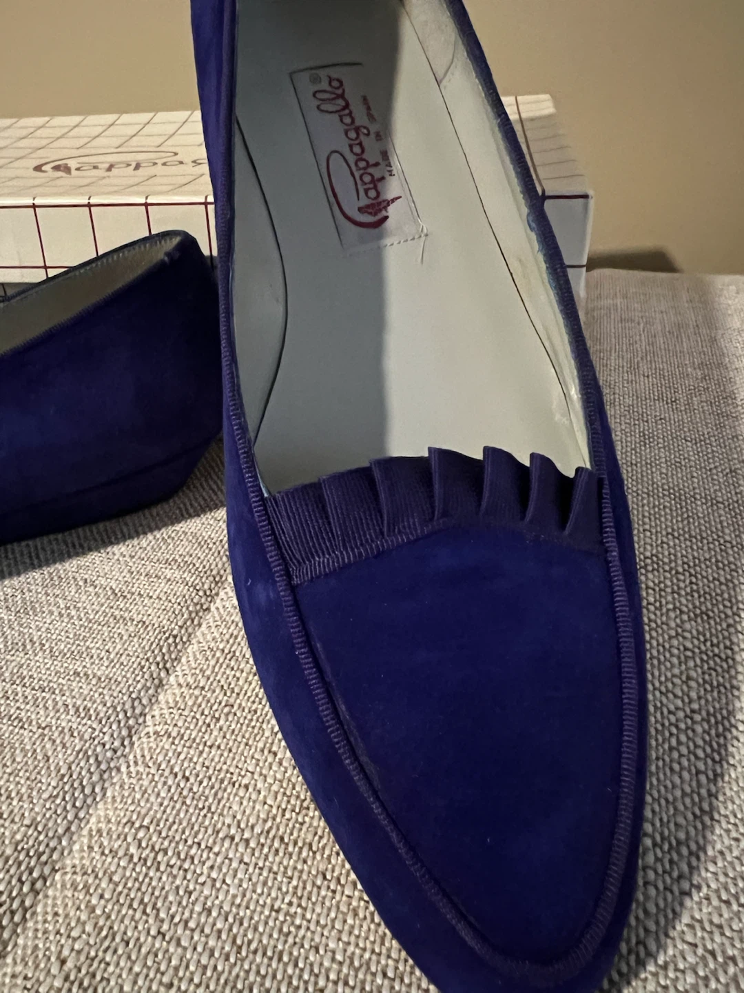 Vintage Pappagallo Royal Blue Suede Flats - photo 3