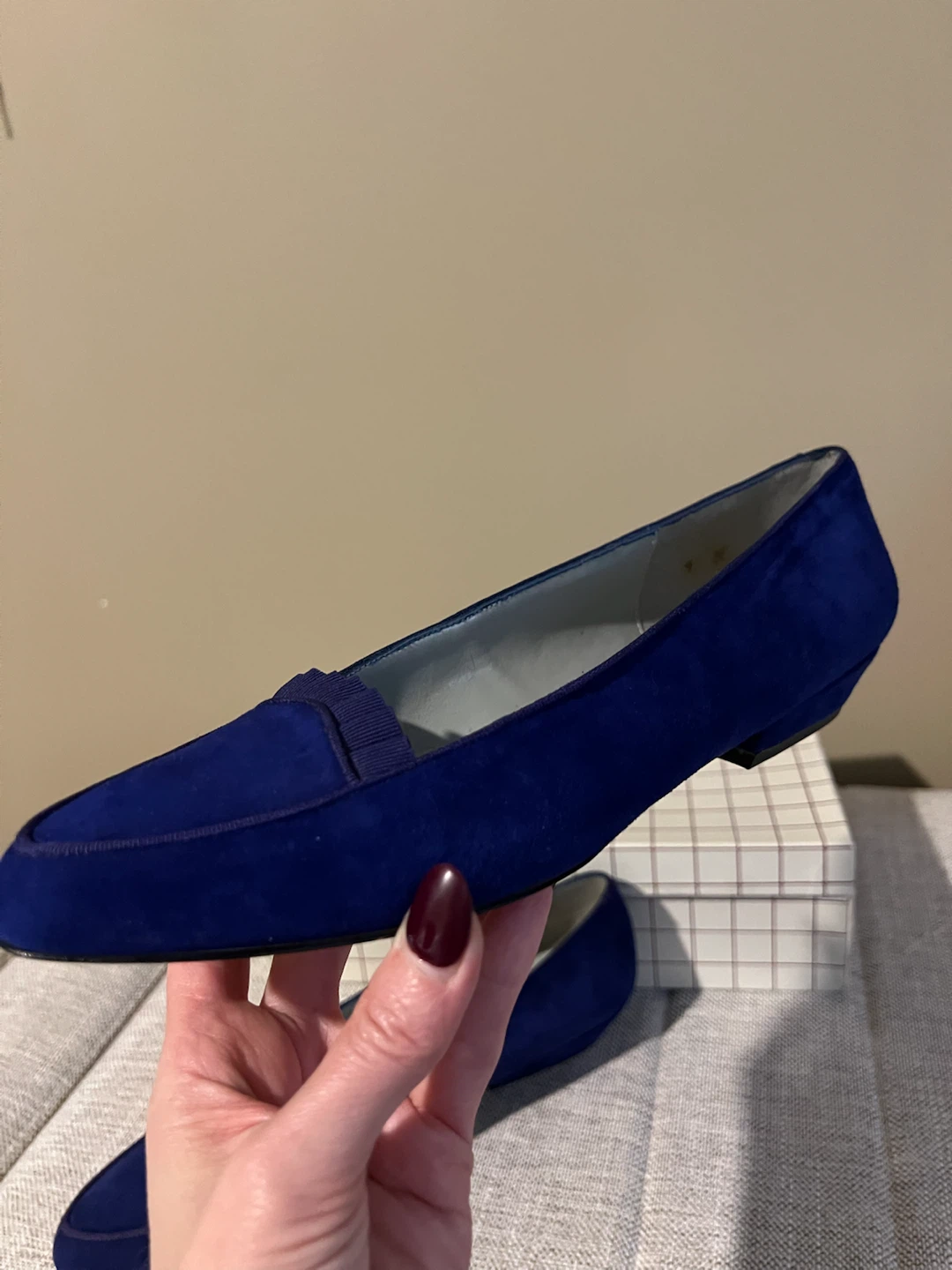 Vintage Pappagallo Royal Blue Suede Flats - photo 5