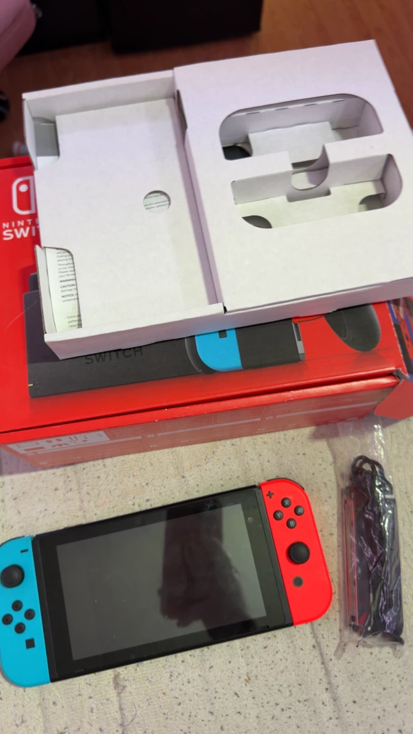 Nintendo Switch Console with Neon Joy-Cons - photo 2