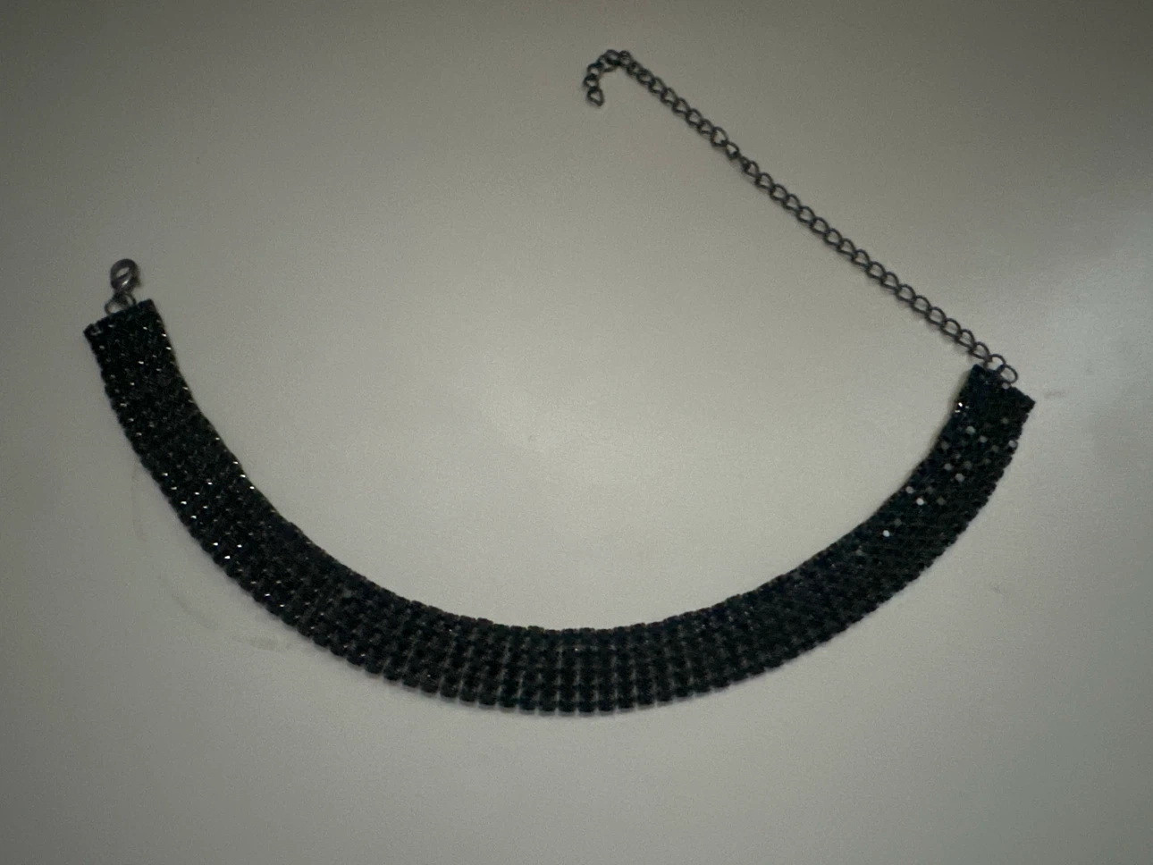 Black Rhinestone Choker Necklace