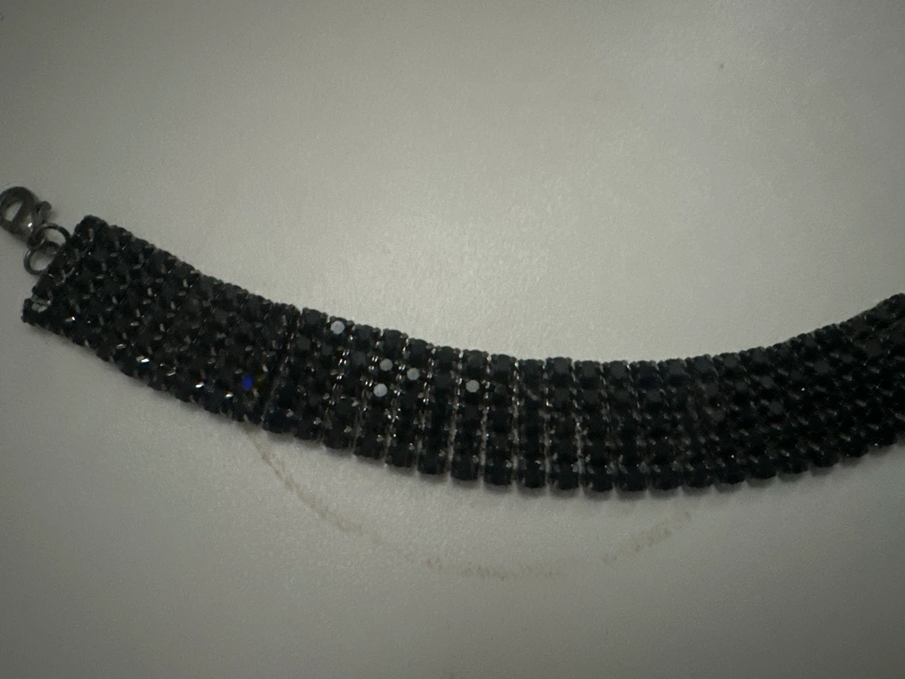 Black Rhinestone Choker Necklace - photo 2