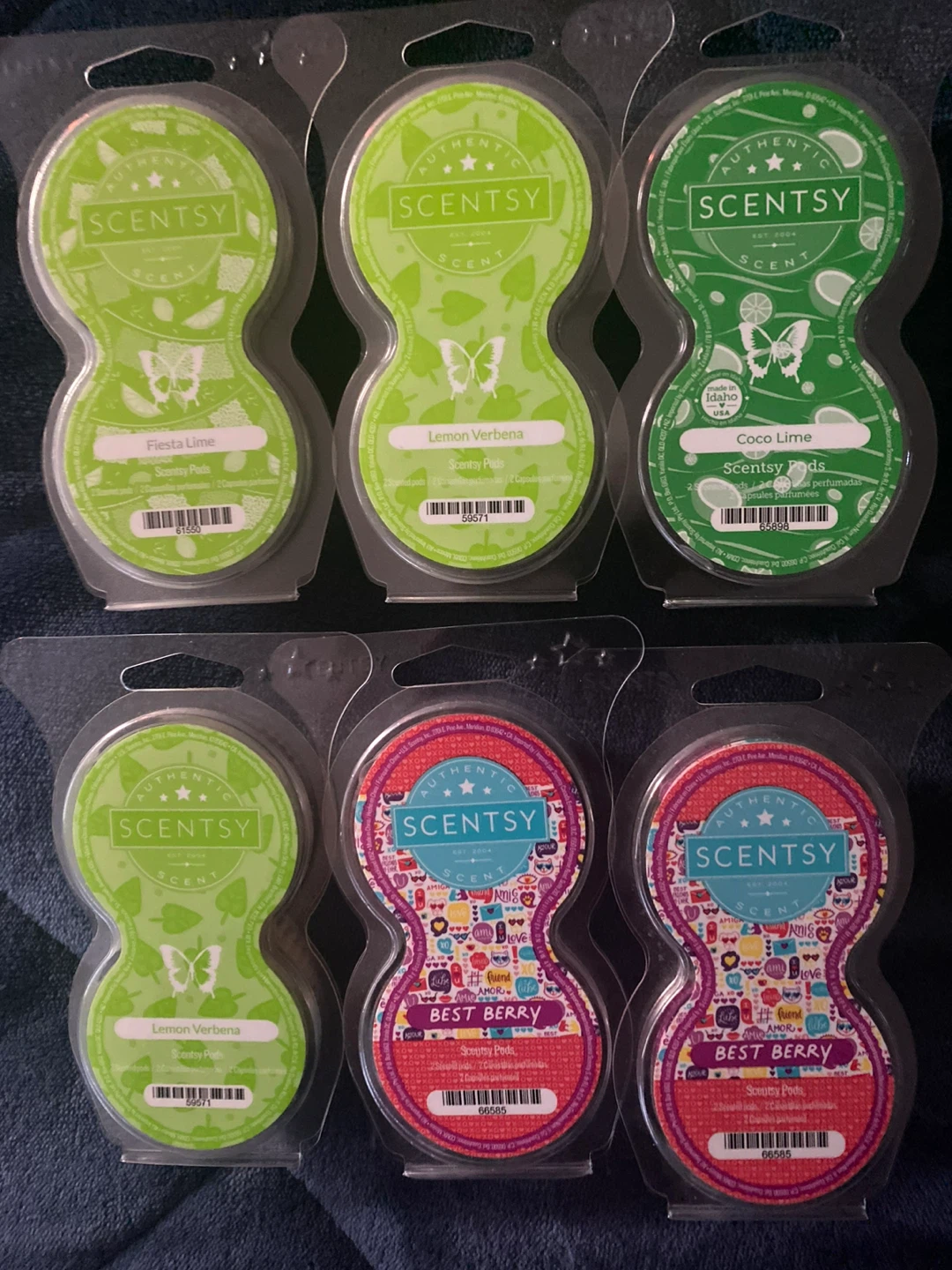 6 Scentsy Pod Packs - Various Scents
