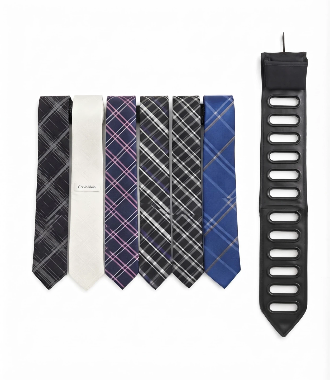Men's Designer Ties & Umbra Tie Rack (CK,KC,VH)