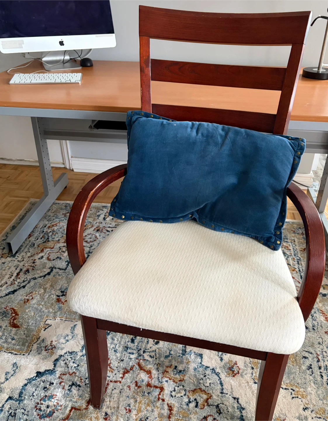 Wooden Home Office Desk and chair - photo 5