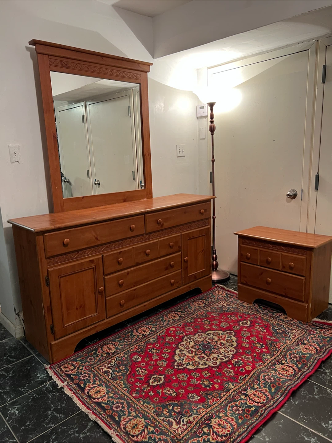 Dresser w/Mirror & Nightstand - Delivery Available