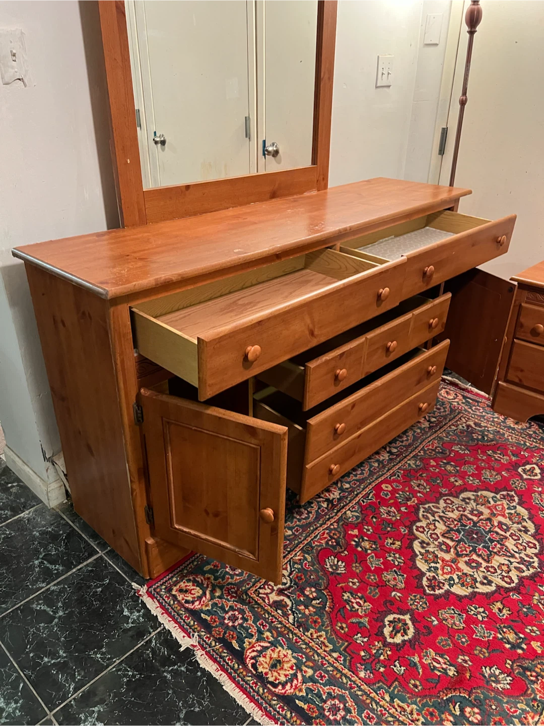 Dresser w/Mirror & Nightstand - Delivery Available - photo 3
