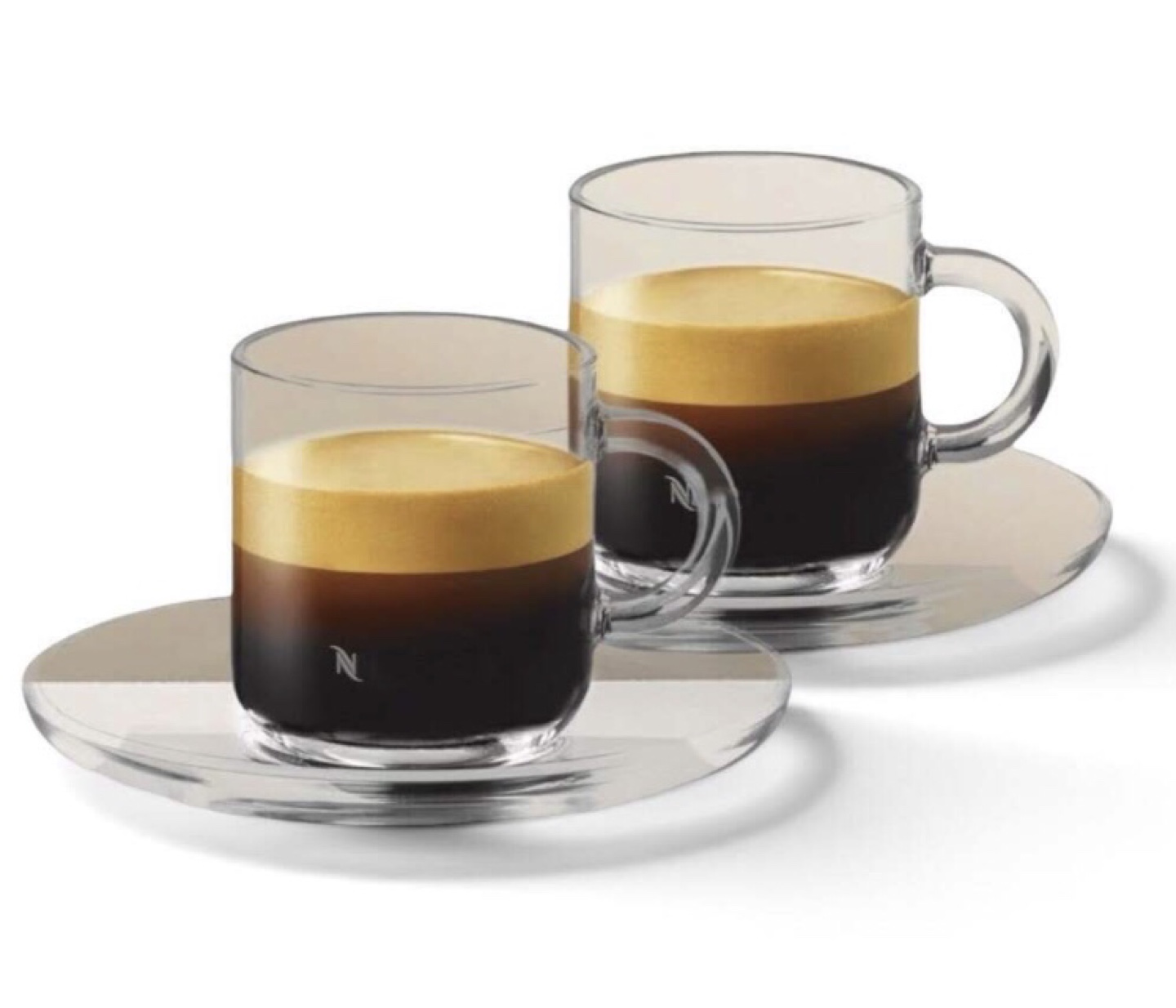 Nespresso Vertuo Espresso Cups with Saucers x 2