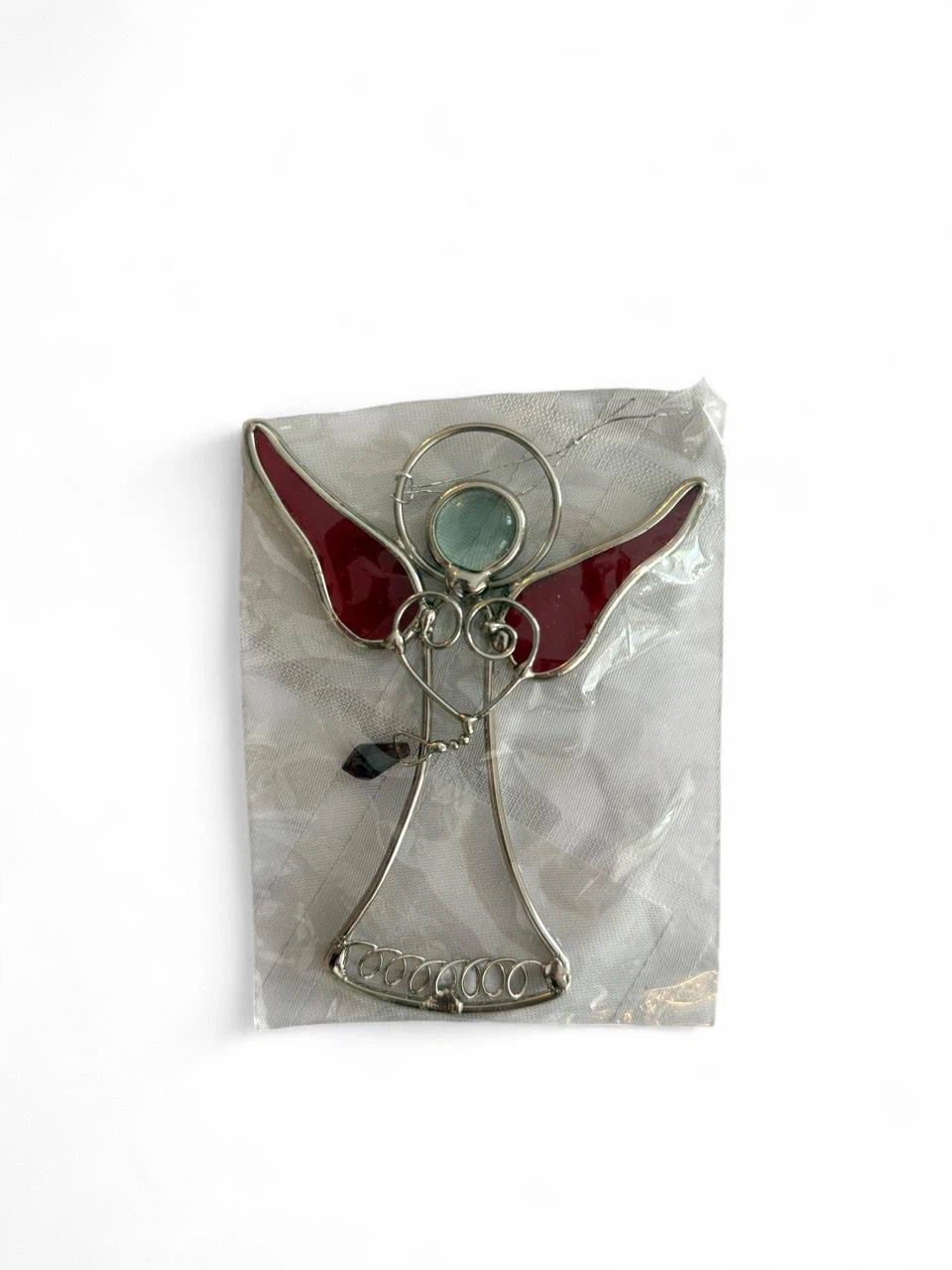 Set of Two Stained Glass Angel Ornaments - photo 2