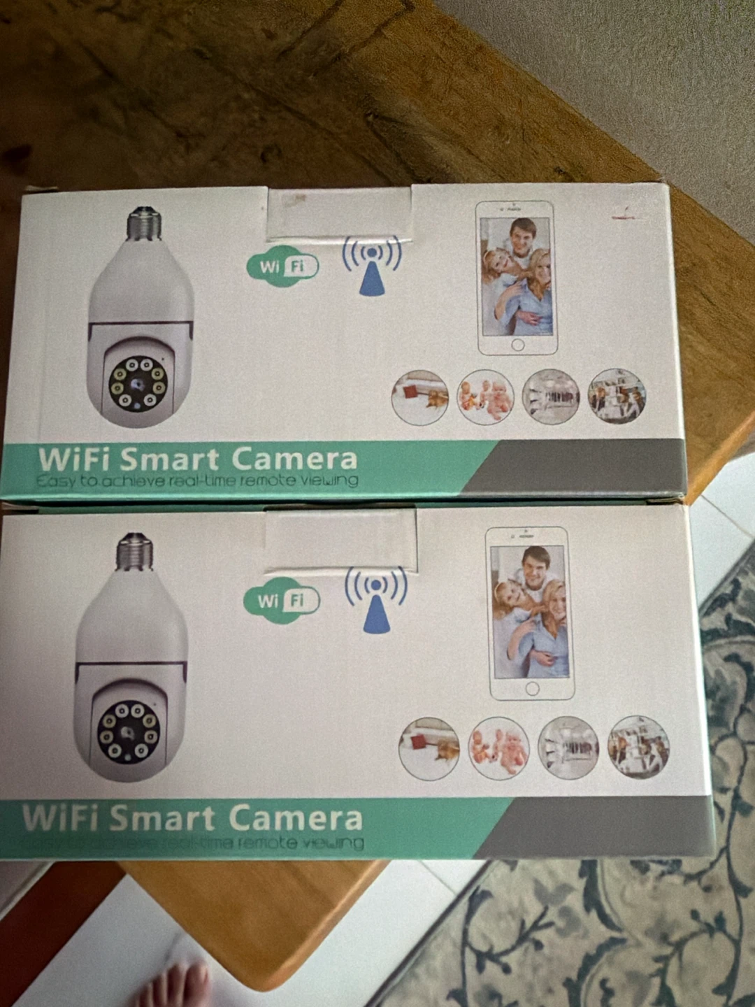 Two WiFi Smart Bulb Cameras 2