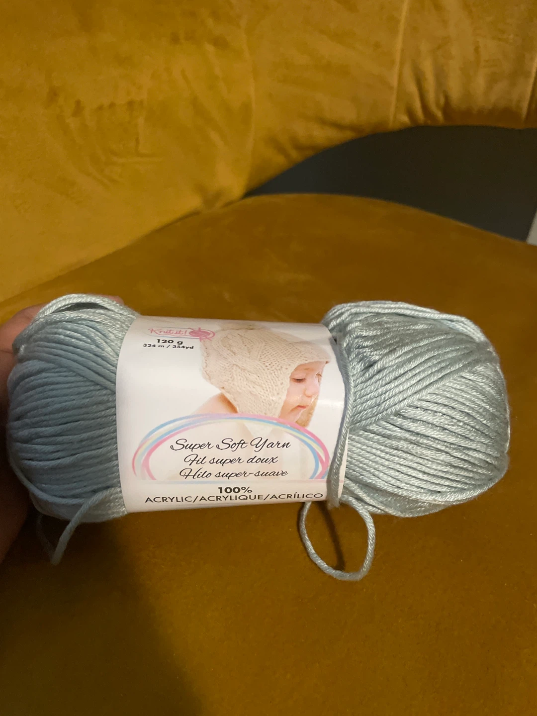 Knit it! Super Soft Yarn Light Blue