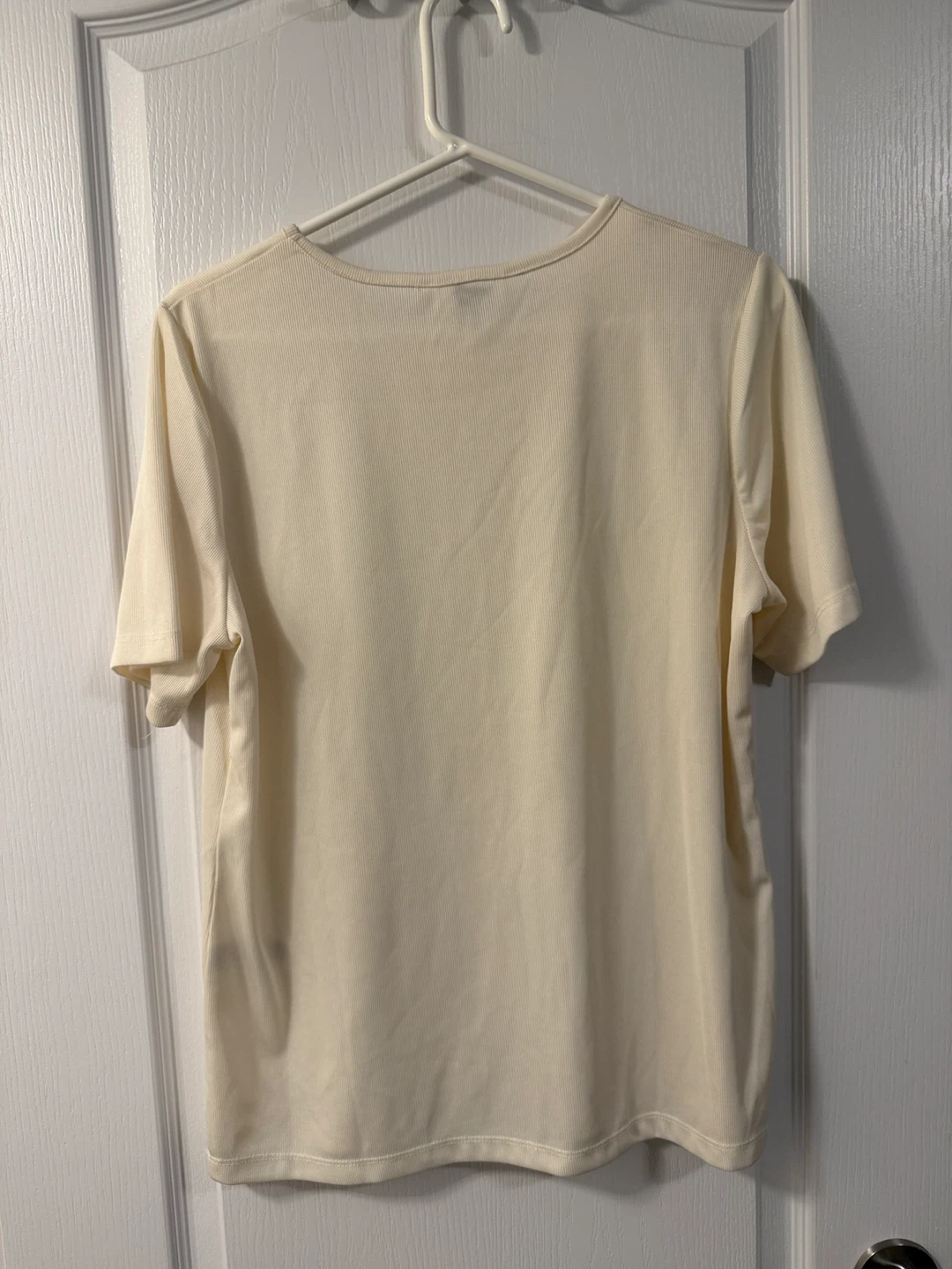 Alia Cream Ribbed T-Shirt - photo 2