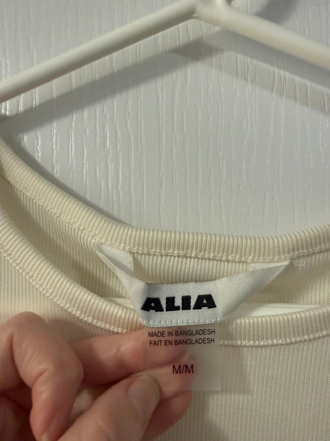 Alia Cream Ribbed T-Shirt - photo 5