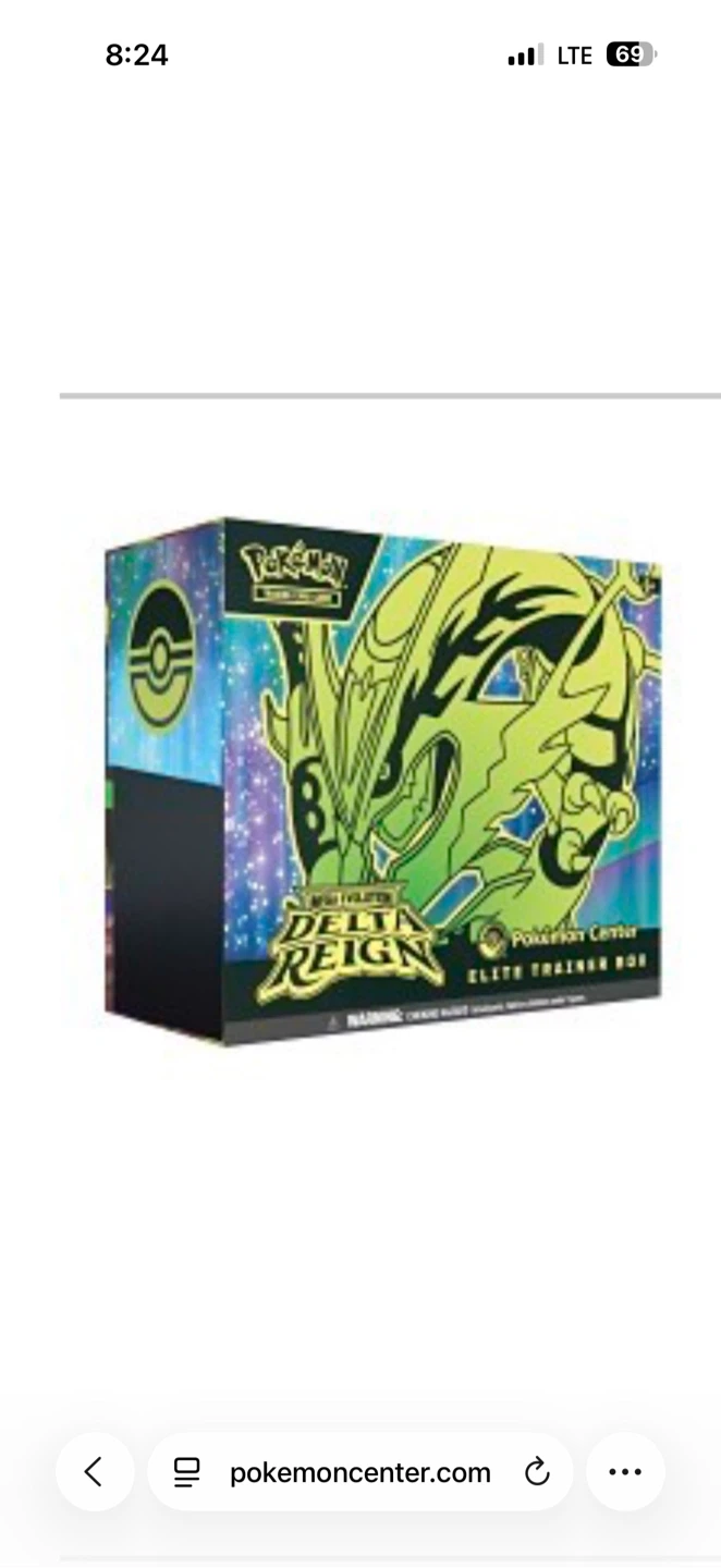 Pokemon Center Delta Reign Elite Trainer Box