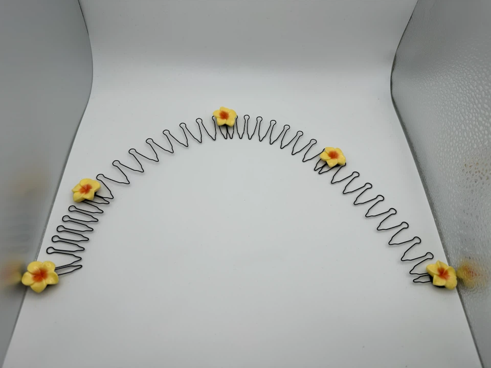 Floral Flexible Hair Comb Band Piece - photo 3