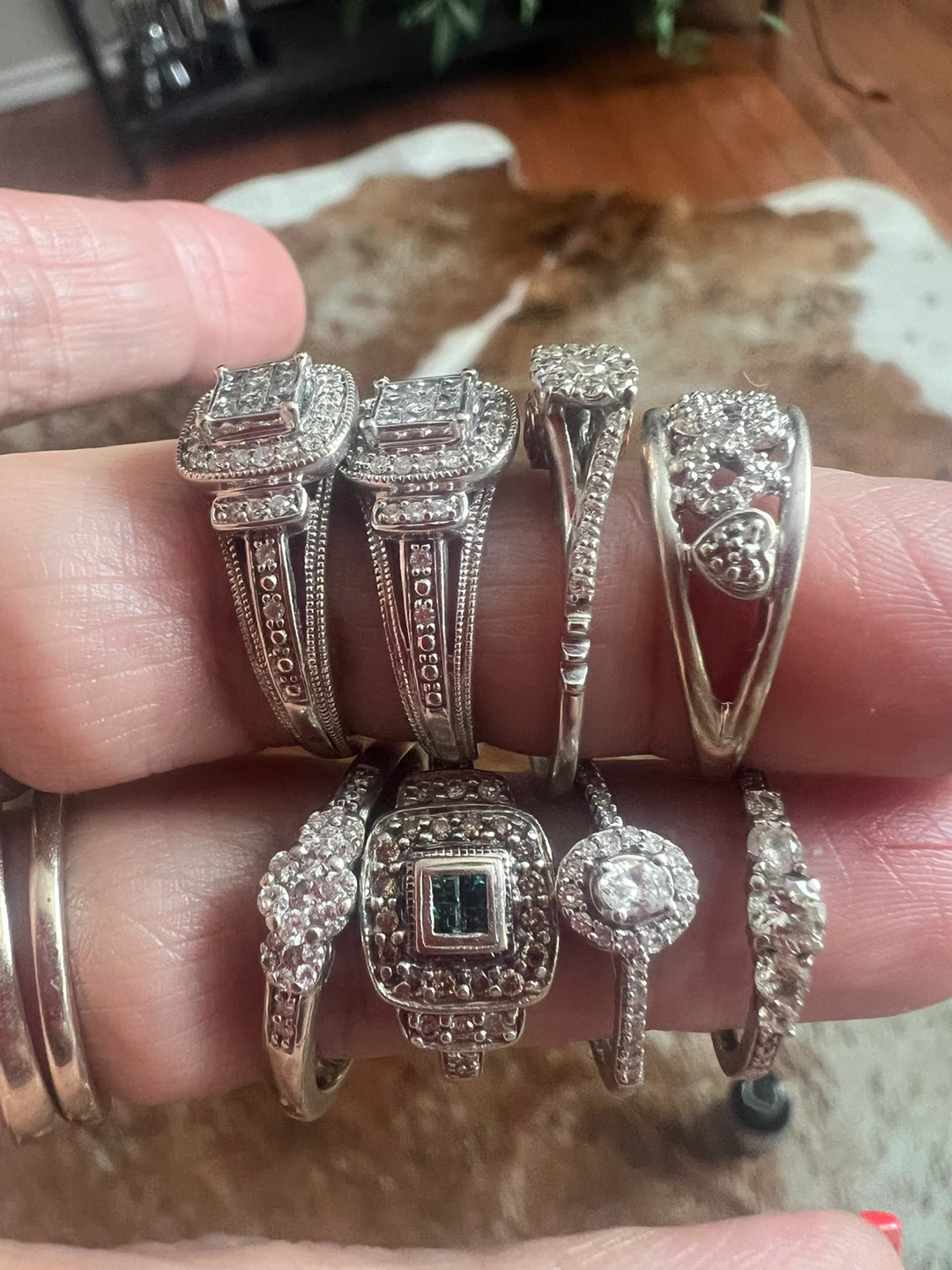 10 k -14 k diamond rings -350 dollars each - photo 2