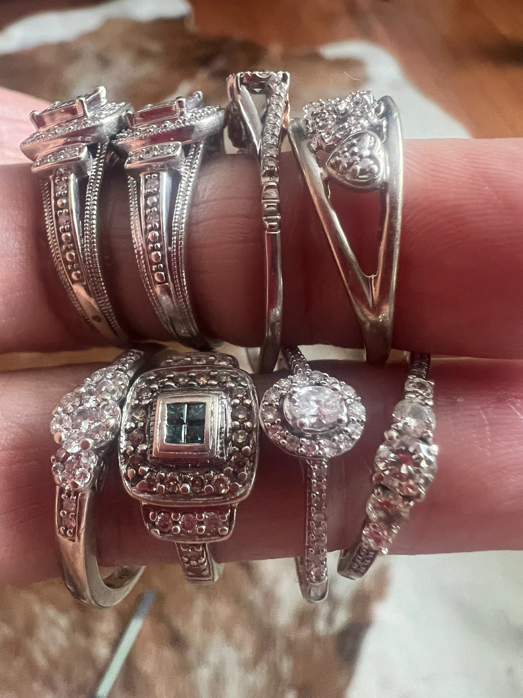 10 k -14 k diamond rings -350 dollars each - photo 3